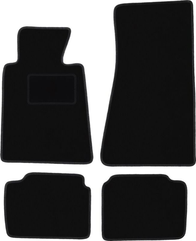 Schwarze Veloursmatten für: BMW 5 E34 Limousine, Kombi, Touring (1988-1994)