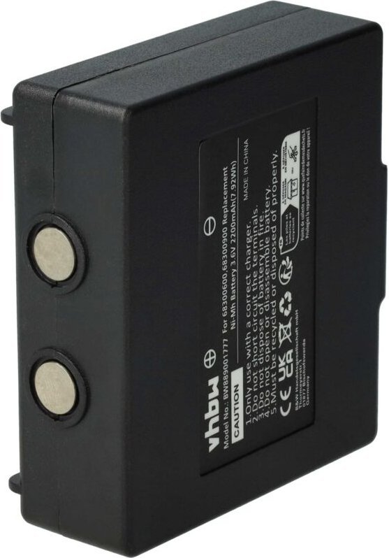 Vhbw - 1x Akku kompatibel mit Potain P-63418-95 Industrie-Funkfernsteuerung Fernbedienung (2200 mAh, 3,6 v, NiMH) - Schw...