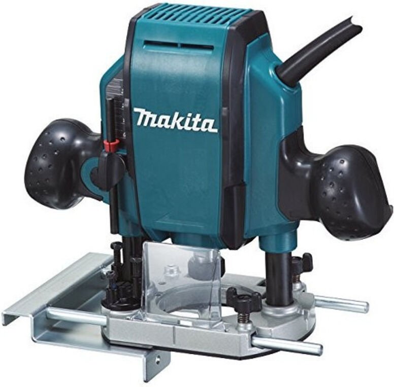 Trade Shop - MAKITA OBERFRÄSMASCHINE VERTIKAL PANTOGRAPH 8MM 900W 0-27000 U/MIN RP0900J -