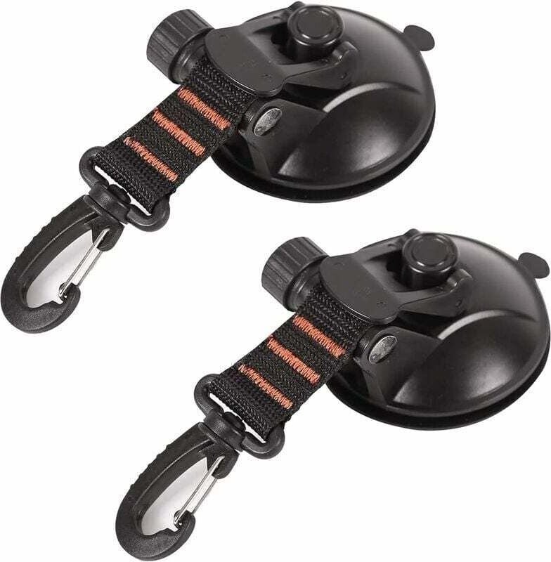 Saugnapf-Anker, 2 Stück Auto Karosserie Saugnapf, Saugnapf Befestigungshaken Saugnapf Markise, Anker Saugnäpfe, Auto Sau...