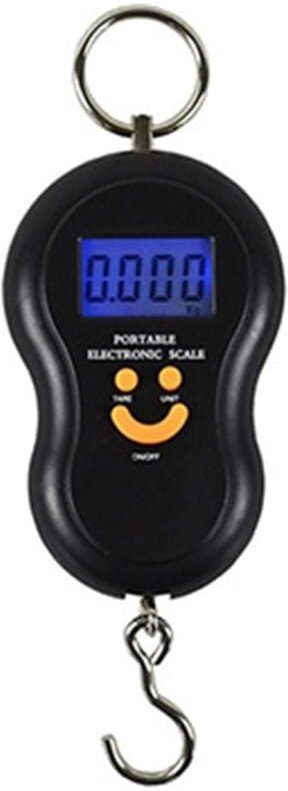 Ersandy - Gepäckwaage, Angelwaage, Hängewaage, elektronische Lastwaage, maximal 50 kg, für Angeln, Kofferwiegen, Reisen,...