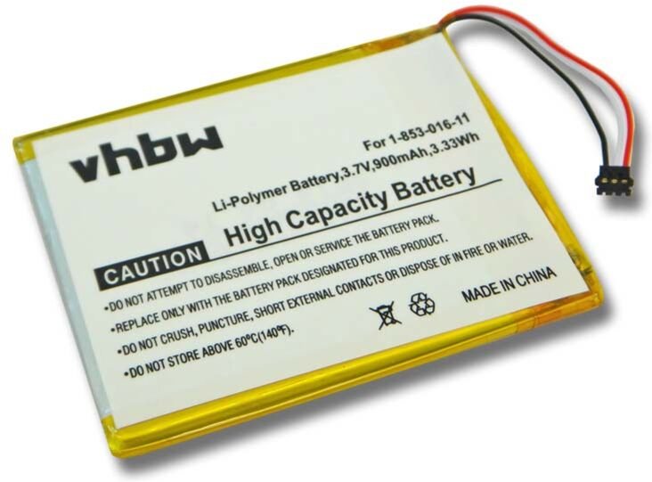 Vhbw - 1x Akku Ersatz für Sony 1-853-016-11, LIS1459MHPC9SY6 für eBook Reader (900 mAh, 3,7 v, Li-Polymer)