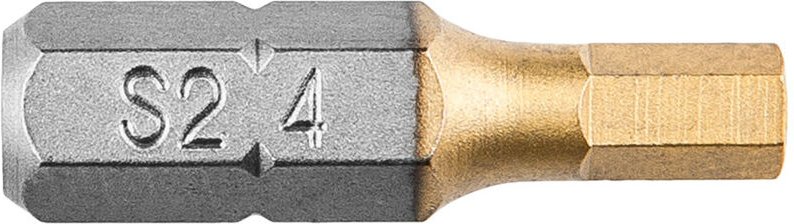 2 Stk. Bits 1/4" HEX 4,0 x 25 mm