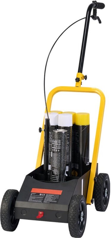 Mophorn - Markierungsmaschine, 24 x 13 x 35,4 Zoll, 4 Räder, robust, einstellbare Breite, für Straßen, Parkplätze, Sport...