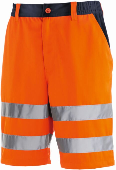 Warnschutz-Shorts erie leuchtorange/navy 60 4345 - Texxor