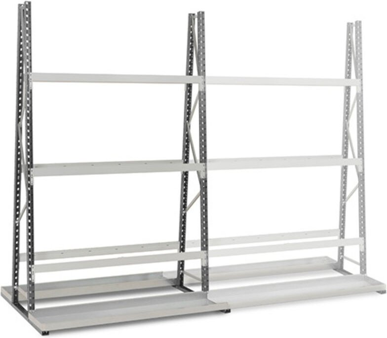 Vertikalregale mit 2 Seiten - Startmodul - 2500x1800x1520mm - RAYOVERT/2C/1850/D