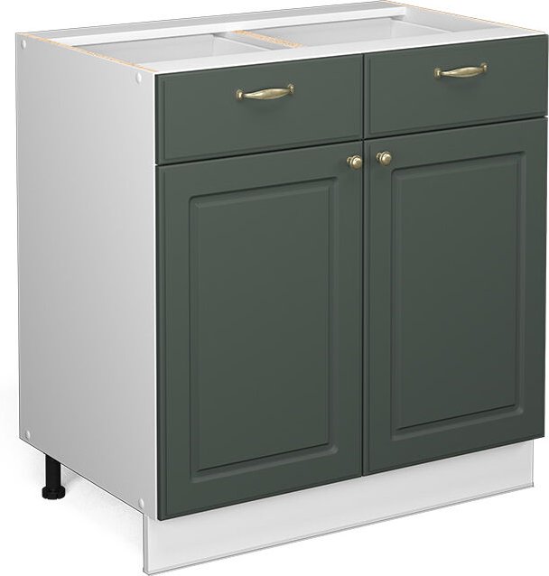 Vicco - Badmöbel Fame-Line, Grün-Gold Landhaus, 80 x 81.6 cm ohne Arbeitsplatte