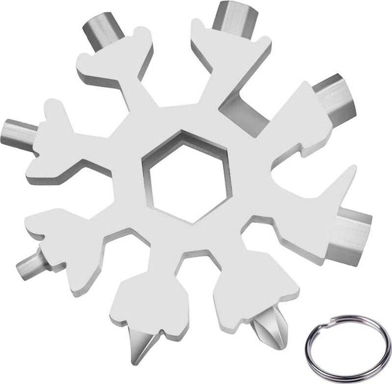 Fitags - 18-in-1-Schneeflocken-Multifunktionswerkzeug, Schneeflocken-Schraubendreher, leistungsstarkes Werkzeug, tragbar...