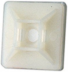 Packung mit 100 Stück Klebeflanschhalterungen 4 mm Farbe White Electro Dh 31.666 8430552092598