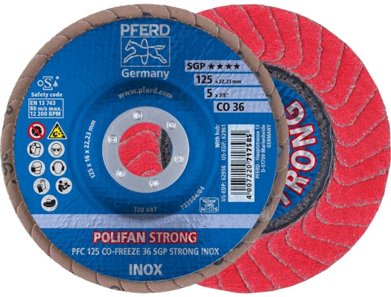 Fächerschleifscheibe CO36FREEZE sgp strong 125mm K36 Pferd