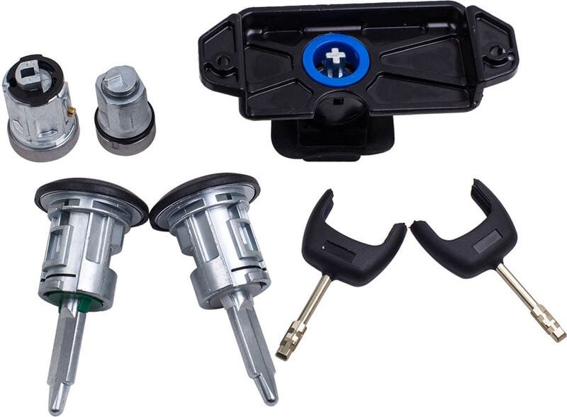 Schloss Schlüssel Sperren Komplett Satz für Ford Transit mk7 06-14
