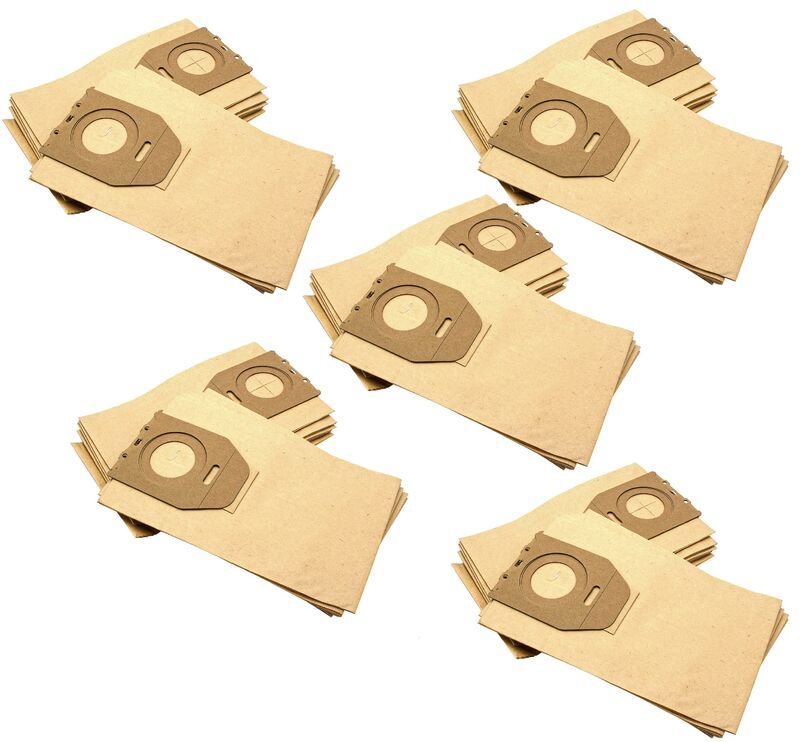 50x Staubsaugerbeutel kompatibel mit Erres rss 798, 898, 998 Staubsauger - Papier, 29cm x 17,5cm - Vhbw
