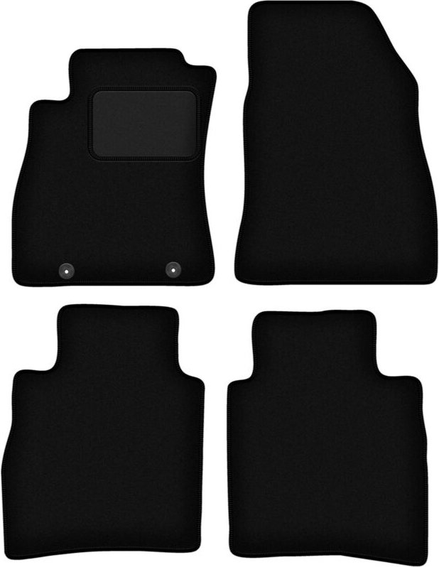 Schwarze Veloursmatten für: Nissan Pulsar C13 Fließheck (2014-)