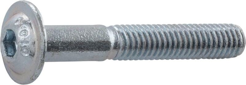 Thumbnail - Iso 7380-2 Flachkopf-Flanschschraube vg M6x45 Stahl 10.9 galvanisch verzinkt Innensechskant 200 Stk
