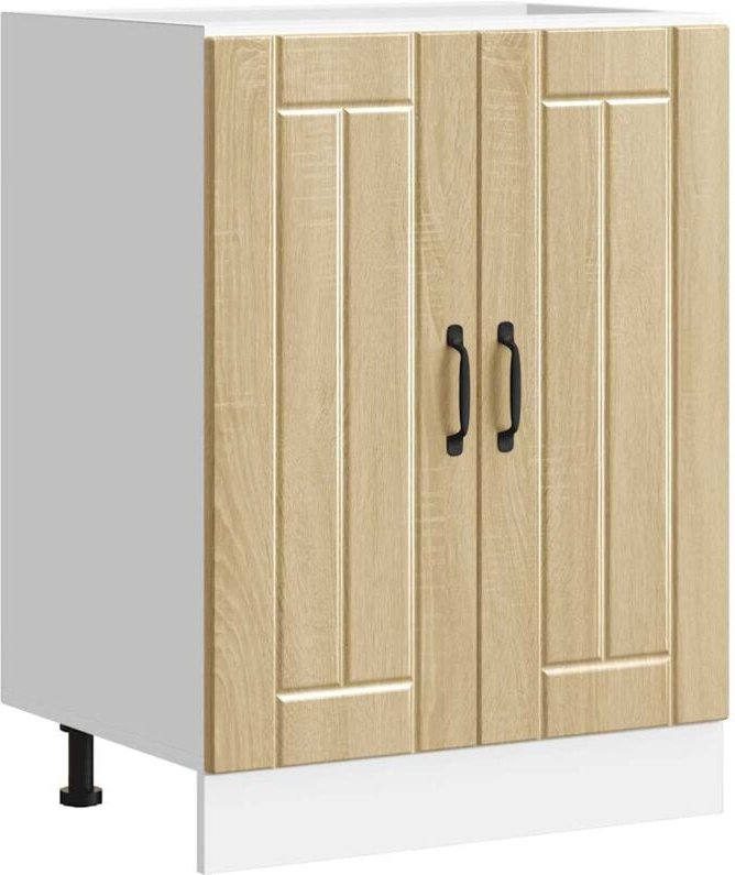 Spülenunterschrank Lucca Sonoma-Eiche Holzwerkstoff - Vidaxl