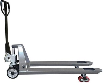 Matisère - Handhubwagen, grau – Gabeln 1150 x 540 mm, ideal für Europaletten – Tragfähigkeit 2500 kg – Alle Branchen - A...