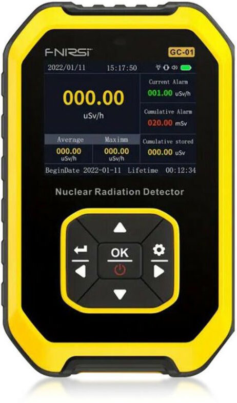 Dolaso - GeigerzählerGeigerzähler-Nuklearstrahlungsdetektor – Strahlungsdosimeter mit LCD-Display, tragbarer, wiederaufl...