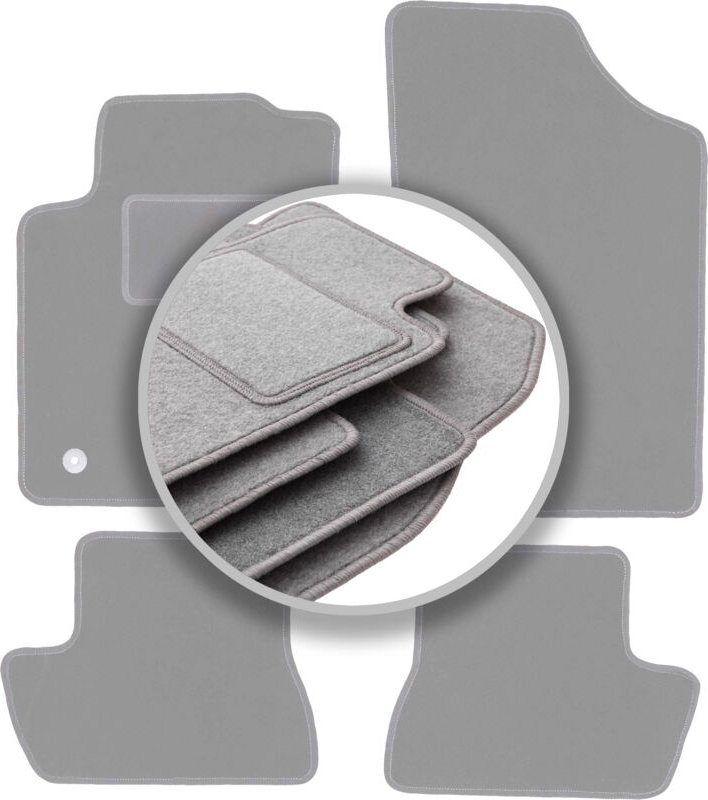 Autoteppiche aschgrau für: Citroen C2 Fließheck (2003-2009)