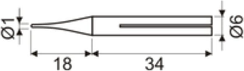 Elektrische Lötkolbenspitze 12 W 230 V Electro Dh 03.047/12/PLD 8430552098132