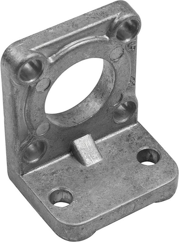 Winkelflansch, cetop, Ø50, 1 Stück mit 4 Schrauben - Riegler