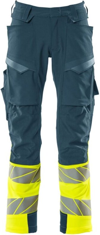 Thumbnail - Hose mit Knietaschen 19179-511-4417 Gr. 82C47 dunkelpetroleum/hi-vis gelb - Mascot