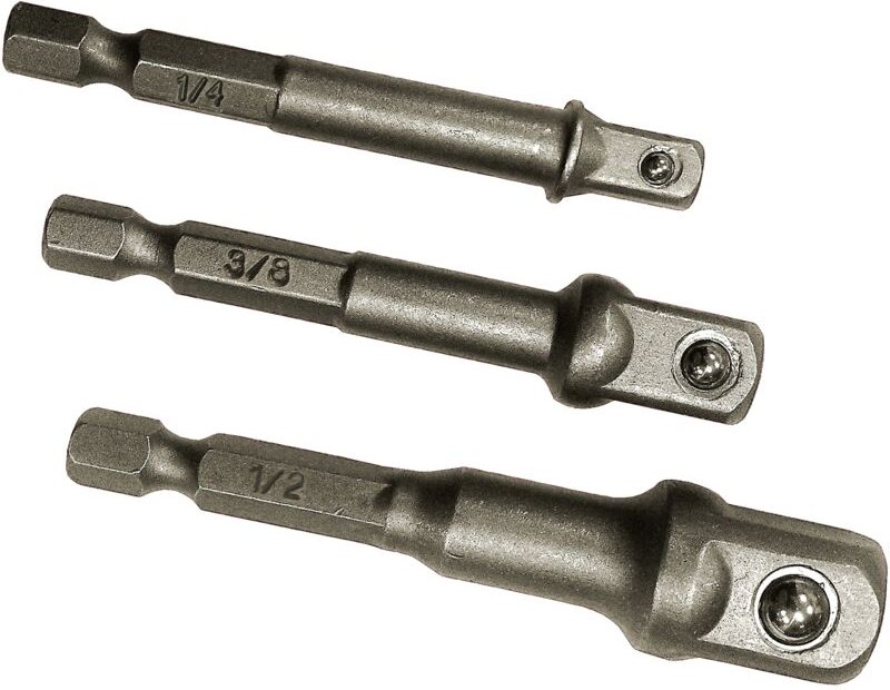 Bgs Technic - Adapter-Satz für Bohrmaschinen Antrieb Außensechskant 6,3 mm (1/4') Abtrieb Außenvierkant 6,3 mm (1/4') / ...