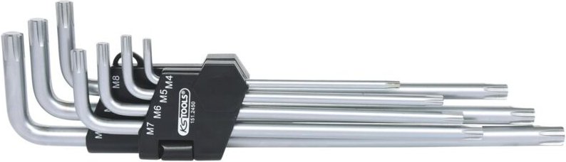 RIBE-Winkelstiftschlüssel-Satz, lang, 7-tlg