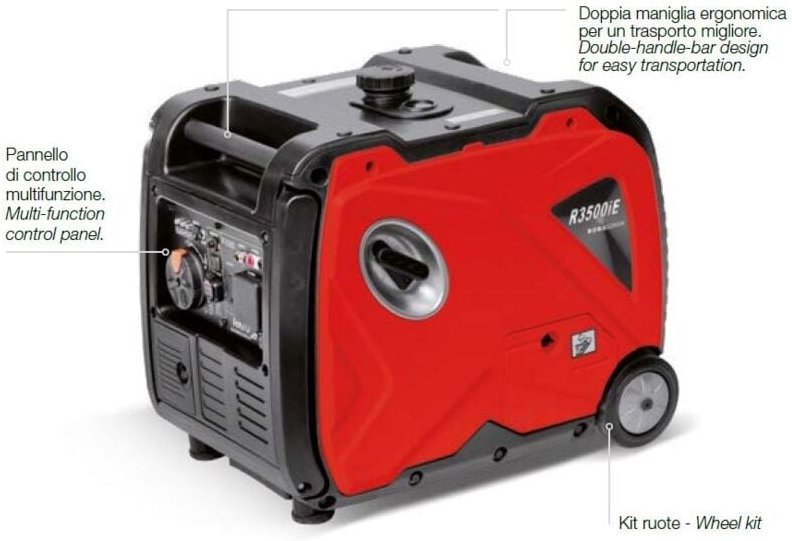 Schallgedämpfter Inverter-Generator RATO R3000iE-R mit Elektrostart und 4T-Motor