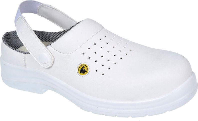 Belüfteter ESD-Sicherheitsschuh SB AE Weiß 45