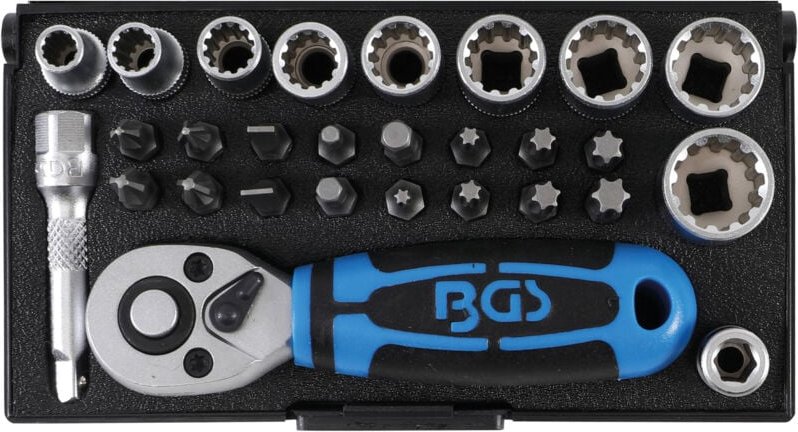 Steckschlüssel-Satz Antrieb 6,3 mm (1/4') 28-tlg.