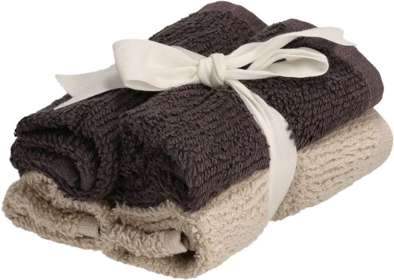 Kuchenhandtuch set simpli dunkelbraun 20x20