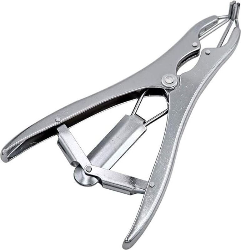 Tierkastrationszange, Stahlzopfschneidezange, Kastrationsschwanzschneidezange für Rinder, Schafe, Ballonöffnung - Ahlsen