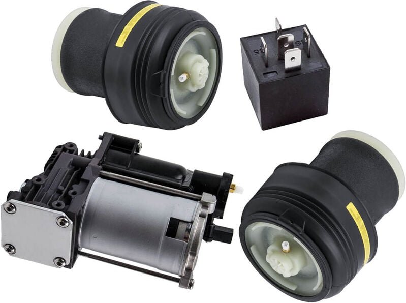 BFO - Luftfederung Hinten Faltenbalg + Kompressor for bmw X5 E70 X6 E71 E72 37206799419 Federbalg Stoßdämpfer Hinten + K...