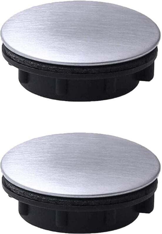 2 Stück Spülbecken-Lochabdeckung aus Edelstahl, Wasserhahn-Lochabdeckung, Spülbecken-Lochplatte, Stopfen für Badezimmer ...