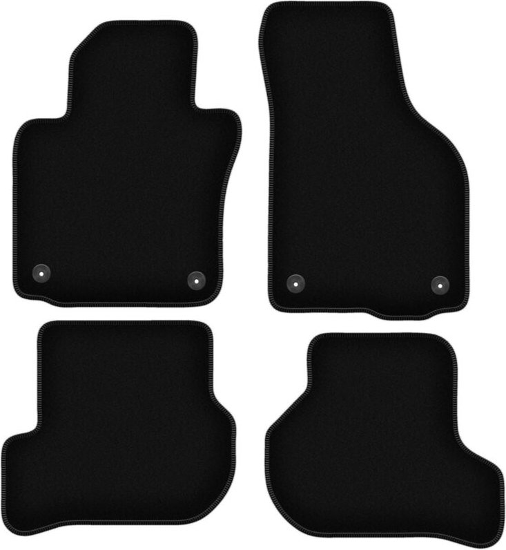 Thumbnail - BASIC schwarze Veloursmatten für: Volkswagen Jetta V Limousine, Variant, Kombi (2005-2011)