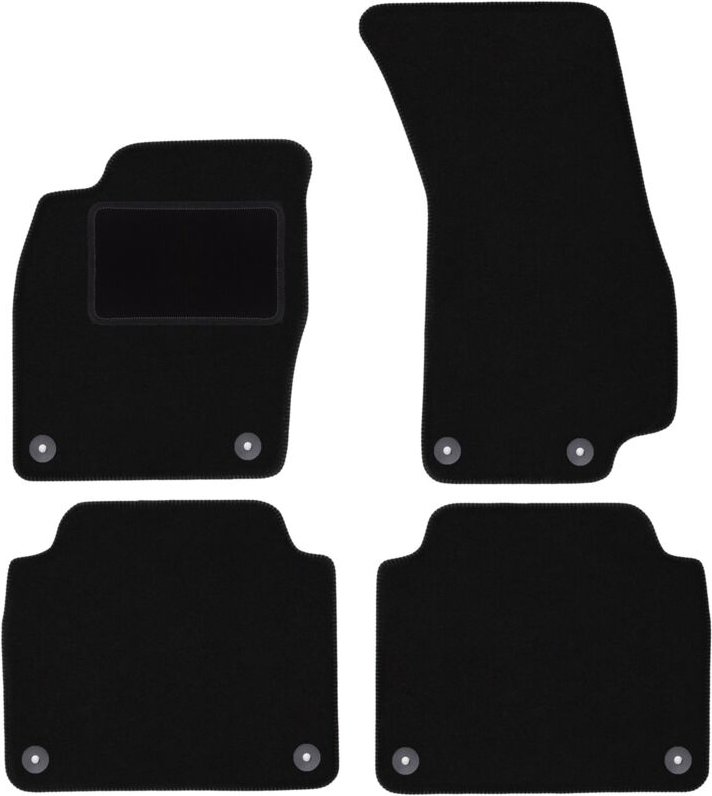 Schwarze Velours-Fußmatten für: Audi A8 D5 4N Limousine (2017-)