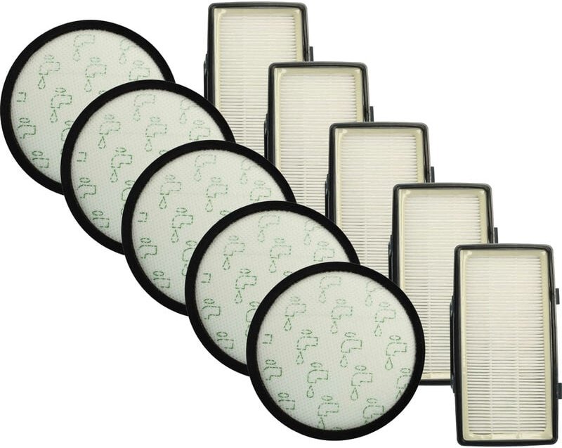 Filter-Set kompatibel mit Rowenta X-Trem Power Cyclonic RO6963EA, RO6971EA Staubsauger - 10x Filter (Vormotor-Filter, Ab...