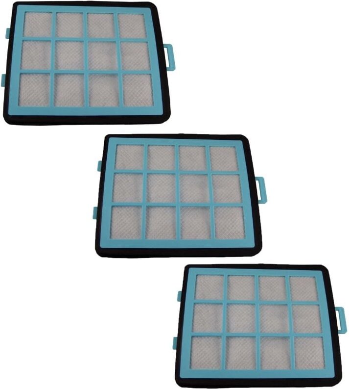 Filterset 3x Ansaugfilter kompatibel mit Philips PowerPro Eco FC9723/09, FC9724/09, FC9725/09 Staubsauger - Vhbw