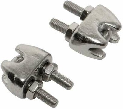 Satz Seilklemmen für Edelstahlseil Niroseil Drahtseil Edelstahl 3 mm