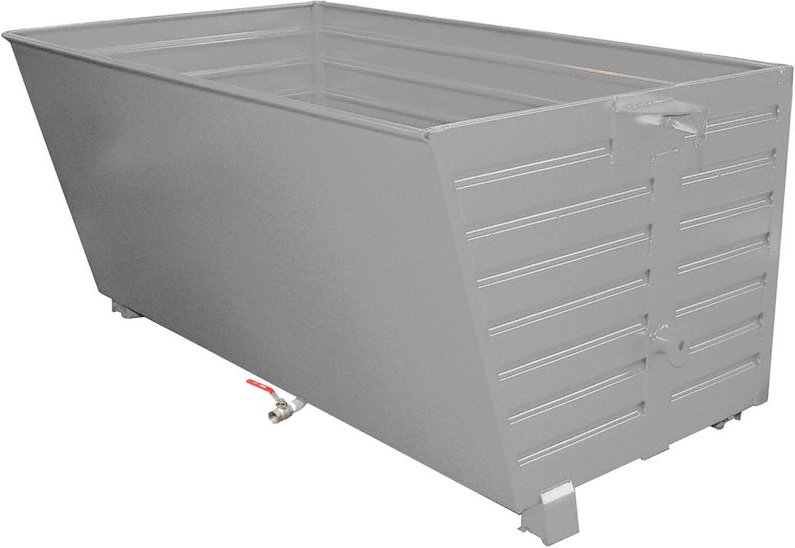 Bauer Späne-Stapelkipper BSS 200, lackiert, Mausgrau