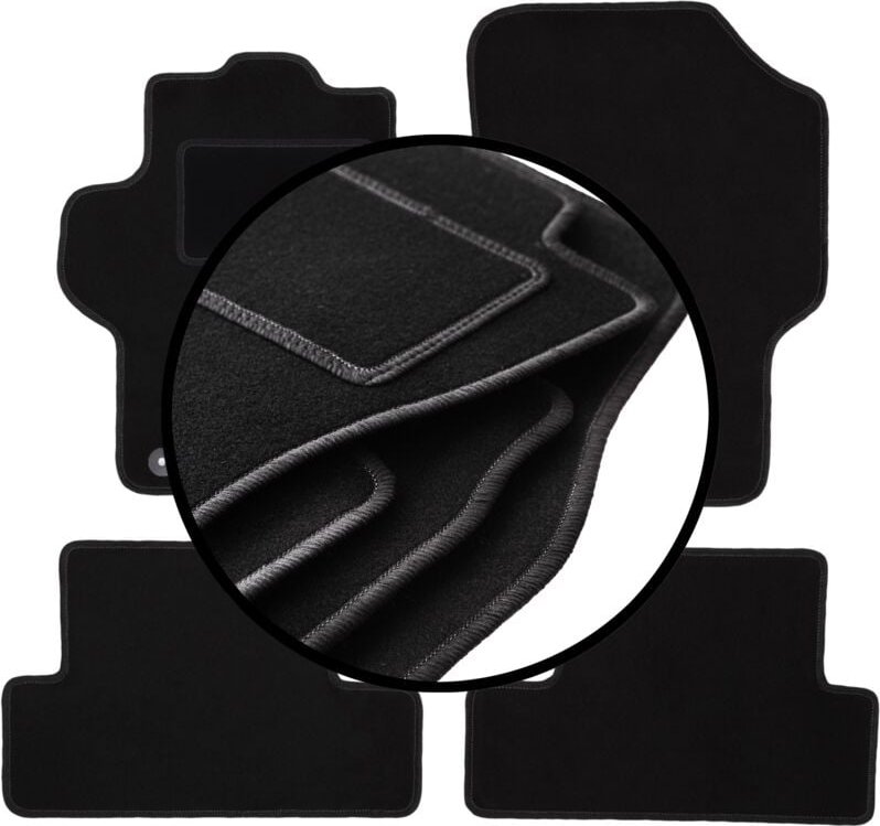 Komplettset Veloursmatten für: Peugeot 1007 Minivan (2004-2009)