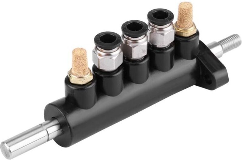 Thumbnail - Lot de 2 Reifenluftsteuerventil, Fußpedalventil für Reifenwechsler, Aluminiumlegierung, 8 mm Außendurchmesser, Schlauchv...