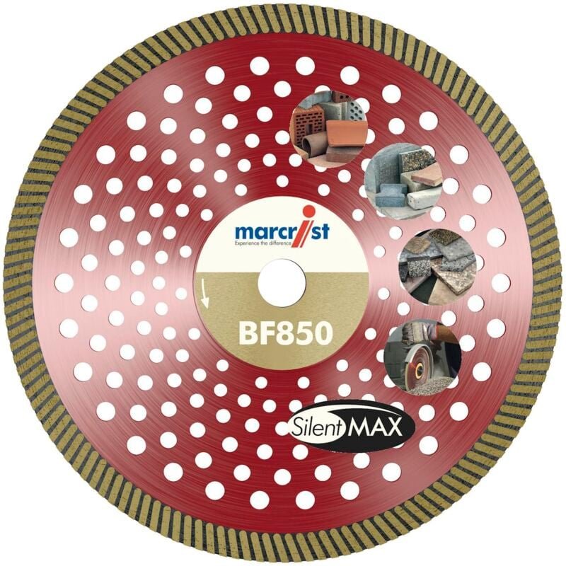 Marcrist - Diamant-Trennscheibe BF850 SilentMax 125 x 22,2 mm Baumaterialien