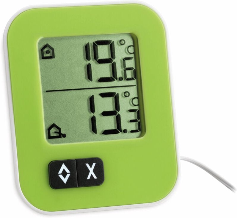 TFA - Innen-/Außenthermometer Moxx, 30.1043.04, grün/weiß