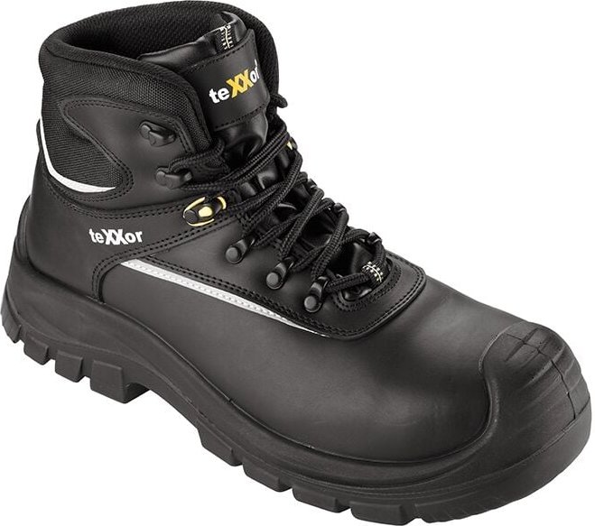 teXXor® S3-Sicherheitsschnürstiefel DIJON, Schwarz