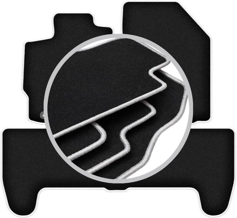 CARLUX-SILVER Autofußmatten für: Toyota Yaris II Fließheck (2005-2011)