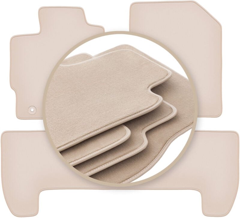 Beige PREMIUM-Matten für: Toyota Urban Cruiser Fließheck 2008-2014