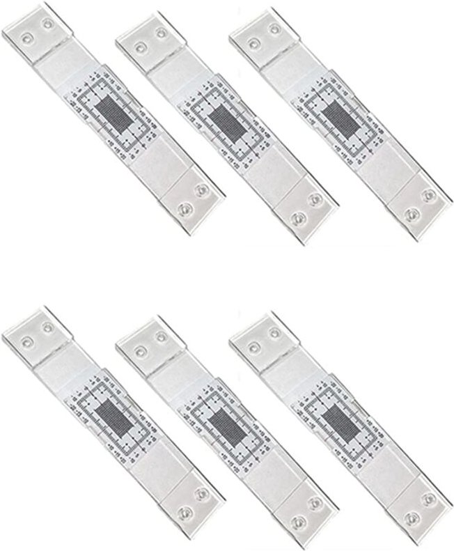 Thumbnail - RissüBerwachungsaufzeichnung, 9-Teiliges Rissmesswerkzeug, Rissbreitenmessgerät, Durchsichtiger Acryl-Eckriss-Vergleichs...