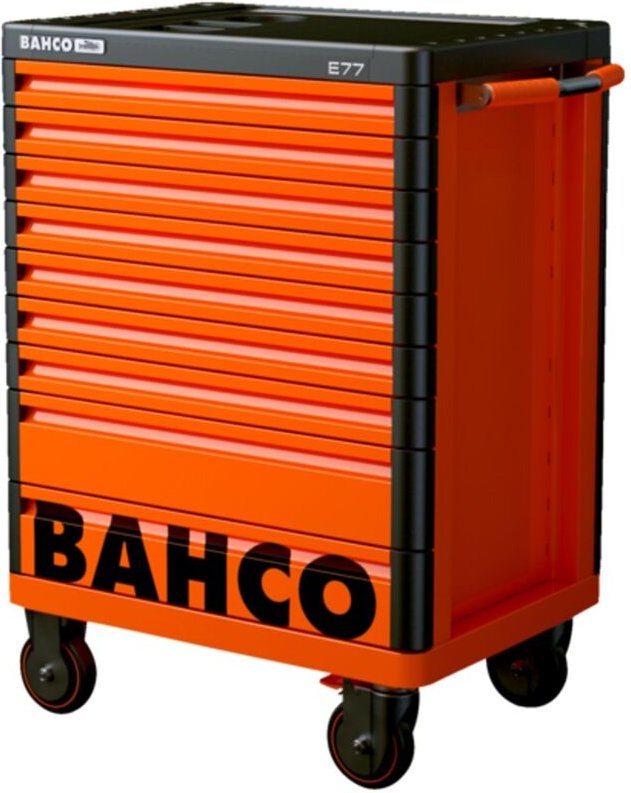Bahco Premium Werkstattwagen mit 9 Schubladen, orange
