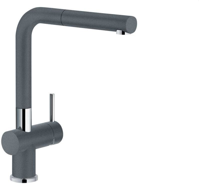 Armatur active-plus, Zugauslauf, Hochdruck, Schwenkauslauf, hoher Auslauf, Seitenbedienung beidseitig, Chrom-Graphit - F...